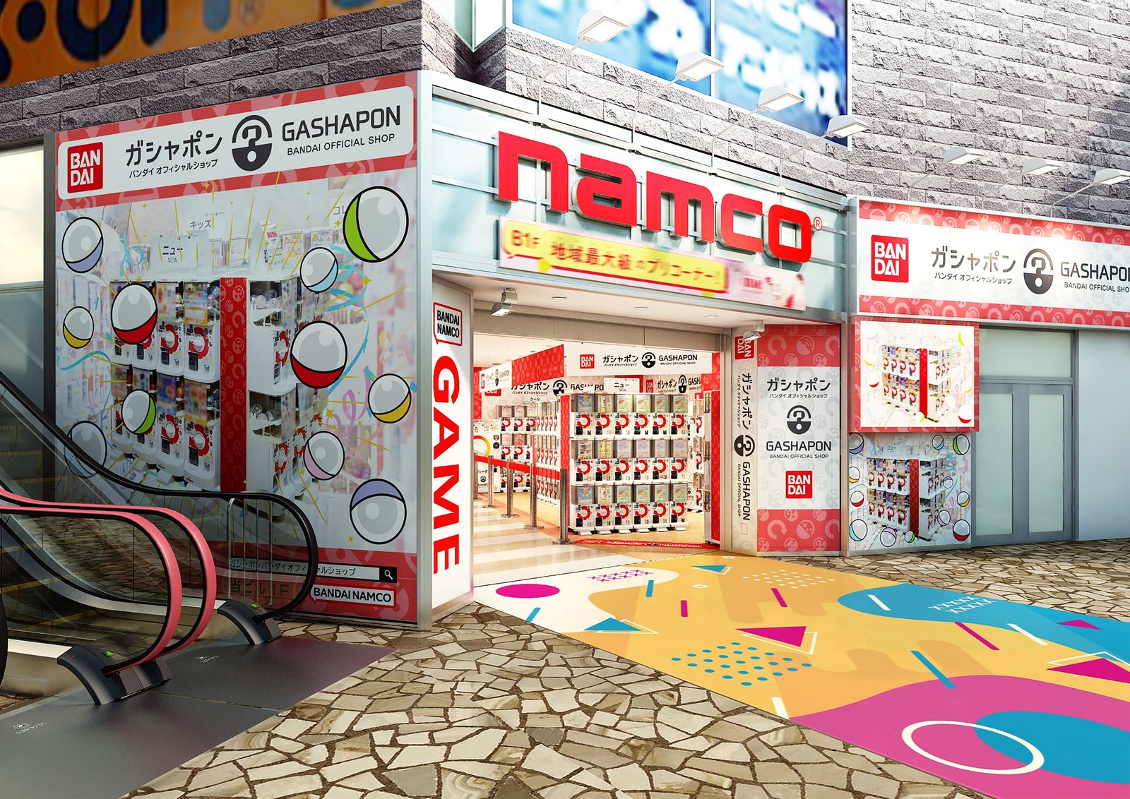 Gashapon Bandai Official Shop storefront, Ikebukuro